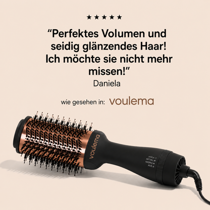 Voluméa 3-in-1 Heißluftbürste für Volumen, Glanz & Styling
